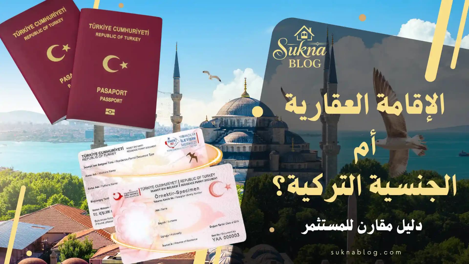 الفرق بين الإقامة العقارية والجنسية التركية: دليل المستثمر